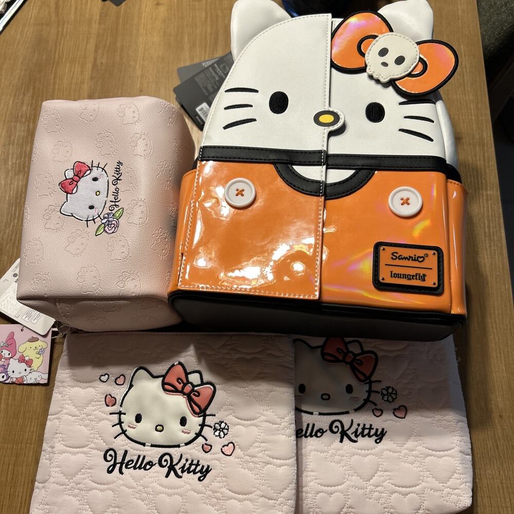 C9 NEW NYCC Limited Edition Sanrio Hello Kitty Skeleton Glow Backpack Primark
